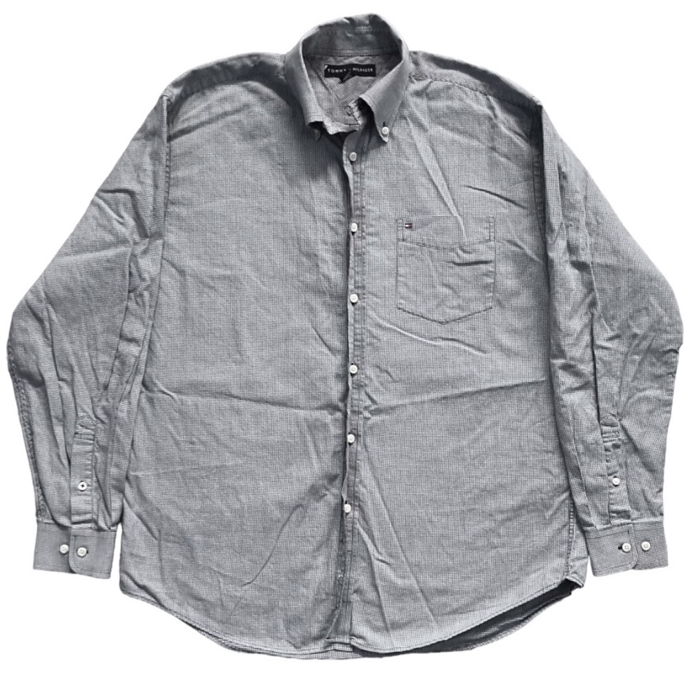 2000s Houndstooth Tommy Hilfiger Buttondown Shirt